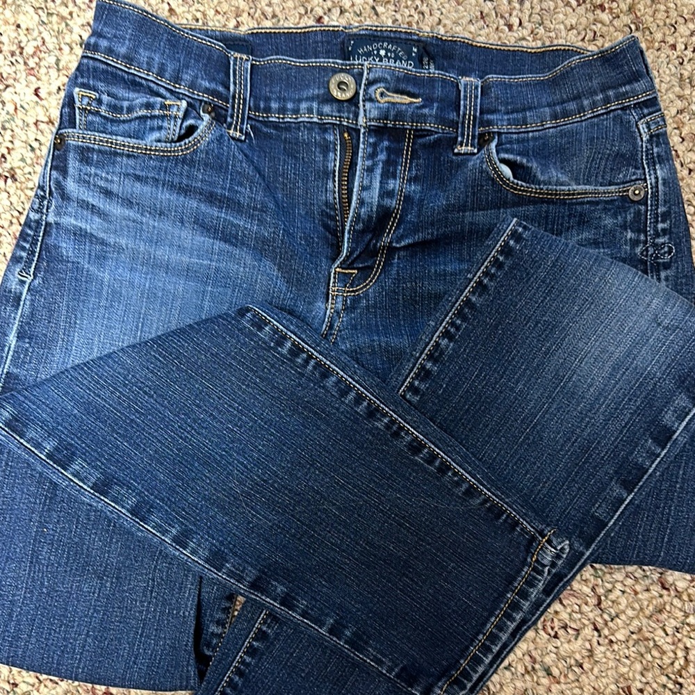 Lucky Brand Women's Dark Blue Straight Leg Jeans